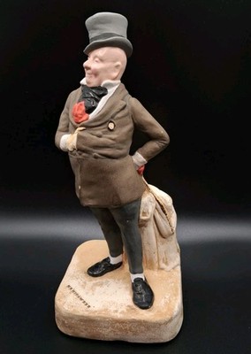 Antike Bretby Keramik 3079 Mr. Micawber Dickens Figur 9'' Figur 1930