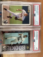 Chipper Jones PSA 8/Alex Rodriguez PSA 9 Rookie Card Set