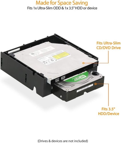 ICY DOCK 5.25” Ext. Bay to 3.5” HDD/Device Bay + Ultra Slim ODD Bay Mounting Kit - Picture 3 of 7