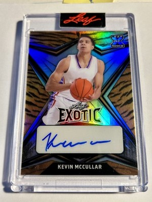 2022 Leaf Exotic Basketball KEVIN MCCULLAR Autograph Auto Tiger Refractor 6/15