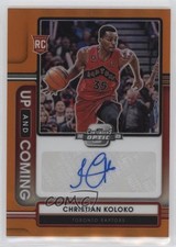 2022 Contenders Optic Up and Coming Orange Prizm 19/25 Christian Koloko Auto g2e