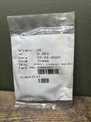 Genuine Cummins 5486657 Exhaust Manifold Gasket New In Sealed Package Get It Now