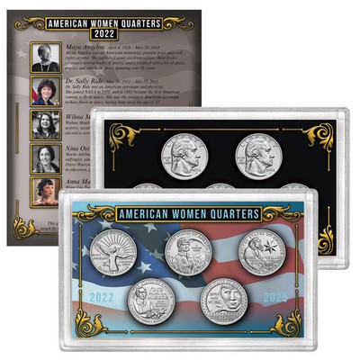 2022-D *** (5) American Women Quarters *** Coins Only-No Case-Lightly Circulated