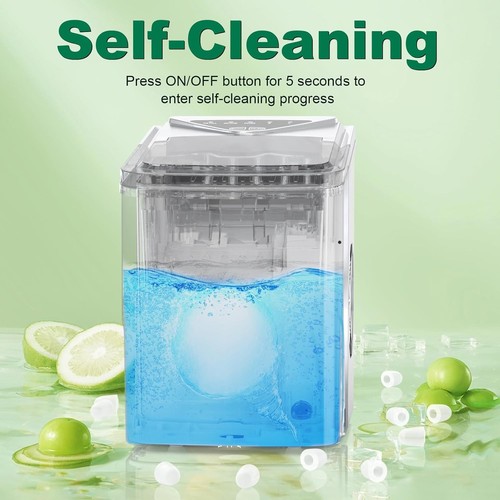 Ice Cube Maker Ice Machine Maker Worktop Ready in 6 Mins 2L Ice Machine w - Picture 5 of 8
