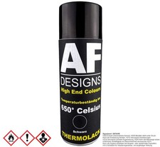 Thermolack Spray Schwarz Spraydose Ofenlack Auspufflack Hitzebest. 650 &deg;C 400ml