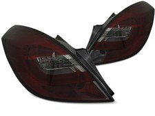 LDOP57 COPPIA FARI POSTERIORI A LED OPEL CORSA D 06-14 3PORTE rosso scuro Tuning