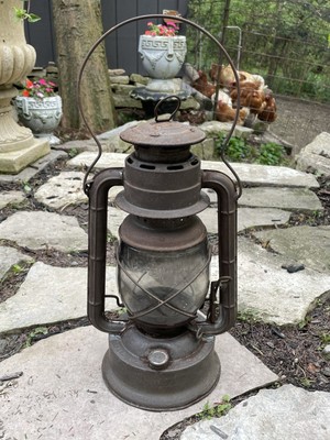 Antique Dietz D Lite Lantern New York U.S.A. #2 Embossed Tubular Pat 1914
