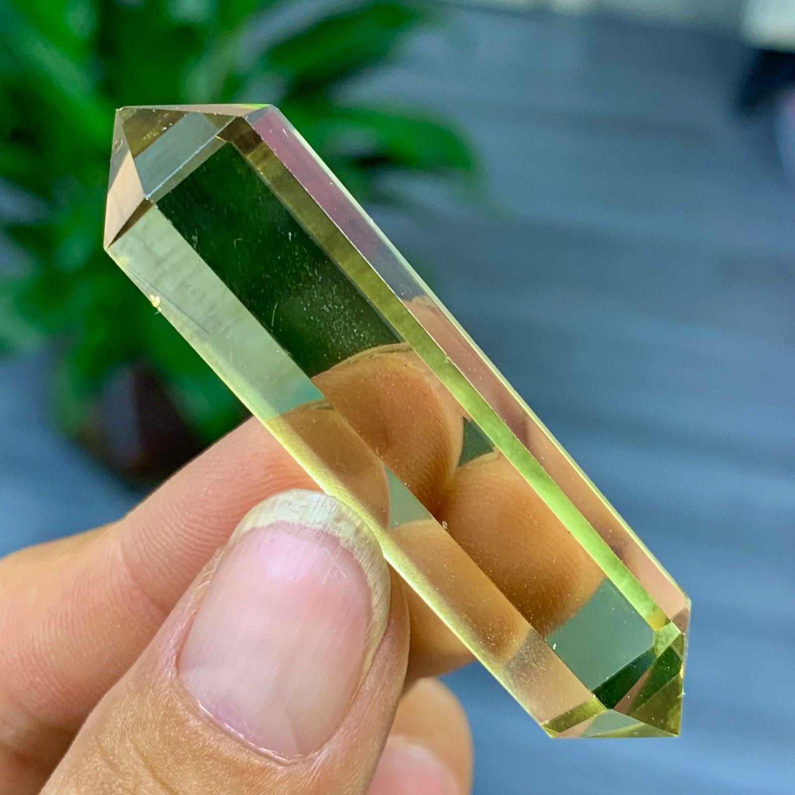 16G Natural Citrine Quartz Obelisk Double Point Wand for Reiki Healing Energy