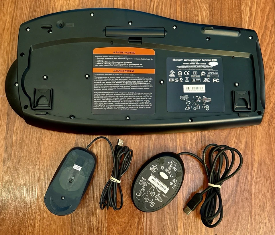 Bundle: Microsoft Wireless Keyboard 4000, Dell Mouse, 2 Pads. Tested & Works. - Image 3 of 4