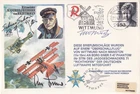 HASP1c Richthofen Cover Signed F.M.F.West VC Holder WW1 pilot, Sakai Jap, Gallan