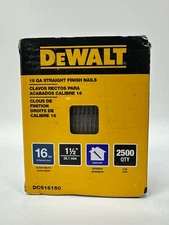DeWalt DCS16150 1-1/2" 16 Gauge Heavy-Duty Straight Finish Nails