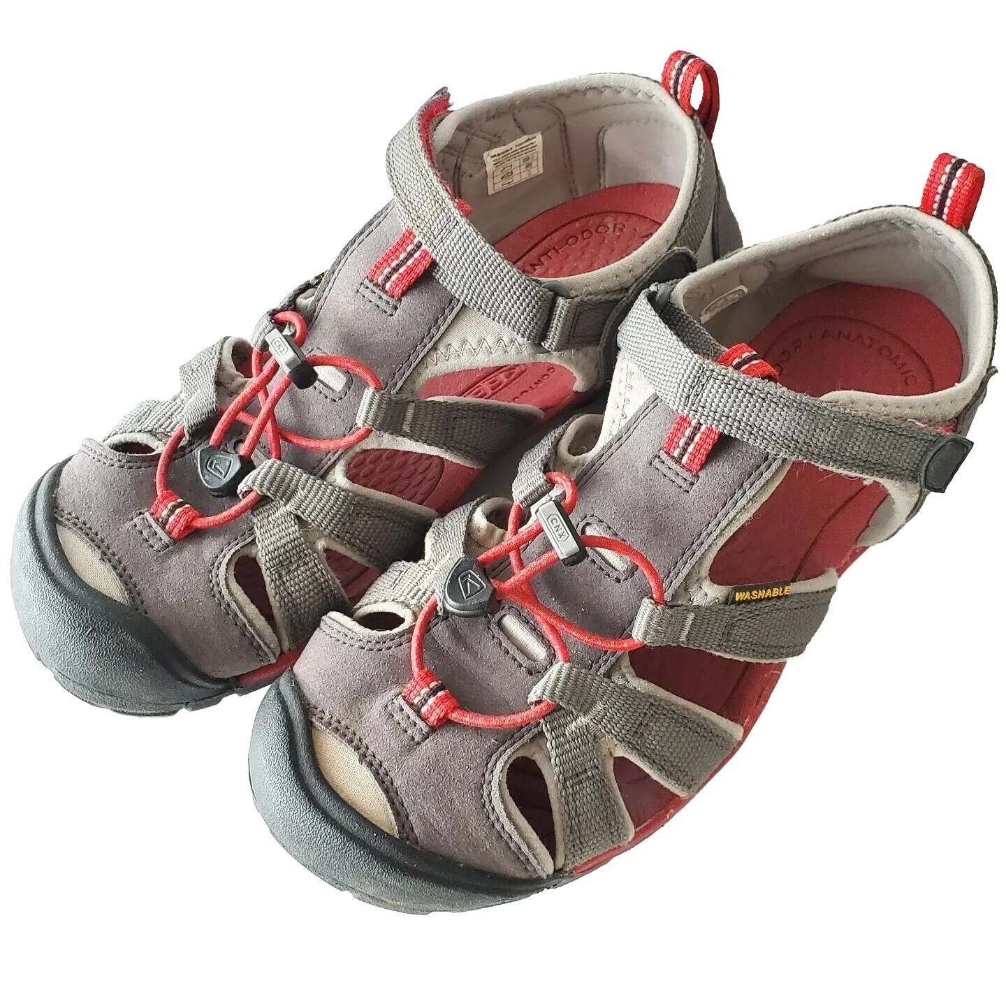 Scarpa sandalo Keen lavabile trekking acqua uomo 6 donna 7 5 punta chiusa rosso grigio