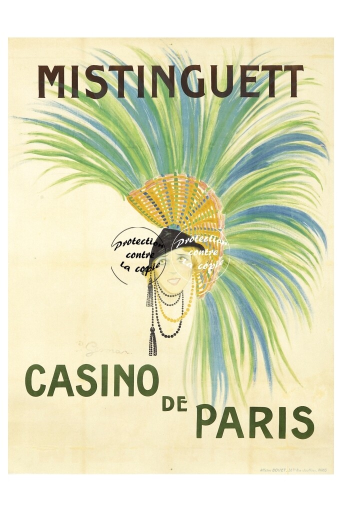 SPECTACLE MISTINGUETT Rf0061 - POSTER HQ 40x60cm d'une AFFICHE VINTAGE