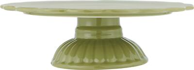 IB Laursen MYNTE Tortenplatte GRÜN Keramik Kuchenplatte HERBAL GREEN Geschirr