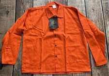 BLACK STALLION FR SNAP SHIRT JACKET ORANGE WORK WEAR SAFETY MENS 2XL NEW