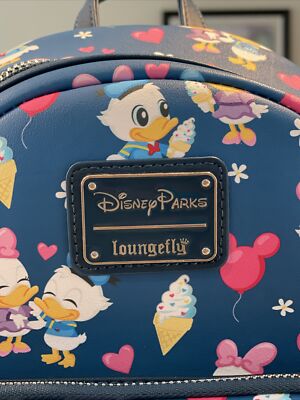 Disney Parks Donald Duck and Daisy Duck Loungefly Mini Backpack Disney Parks Loungefly Mini Backpack - Donald And Daisy Duck  main image 3