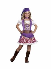 GYPSY PRINCESS FORTUNE TELLER CHILD HALLOWEEN COSTUME GIRLS SIZE MEDIUM 8-10