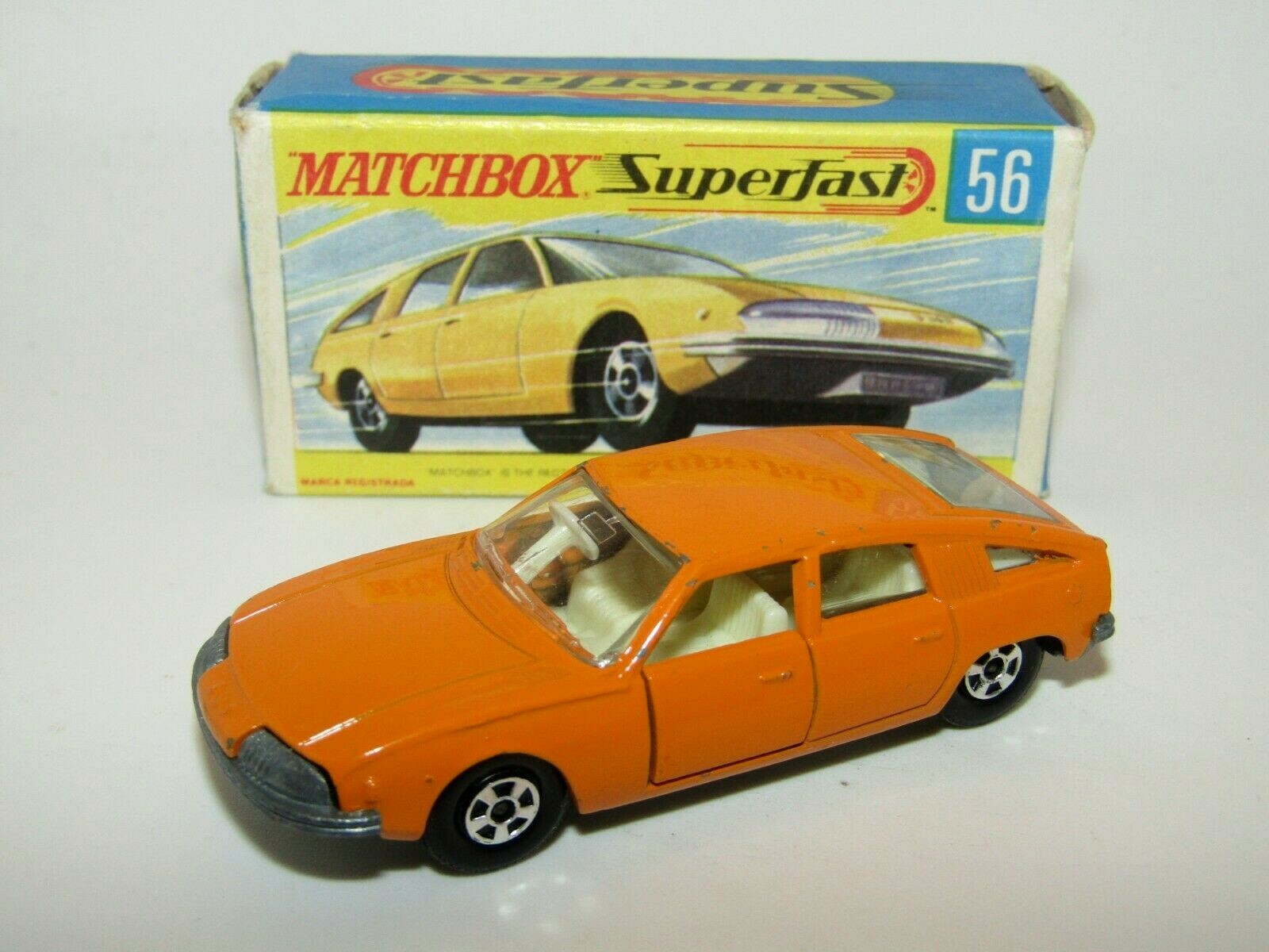 Matchbox Superfast Nº 56 BMC 1800 Pininfarina arancia sólido fino pisada WH Raro Matchbox Superfast Nº 56 BMC 1800 Pininfarina arancia sólido fino pisada WH Raro