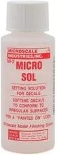 Microscale MI-2 Micro Sol Decal Setting Solution 1oz - US Fast Ship 100% Genuine