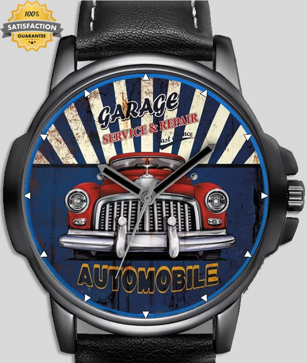 Auto mobile Garage Vintage Art Stylish Rare Quality Wrist Watch UK Seller