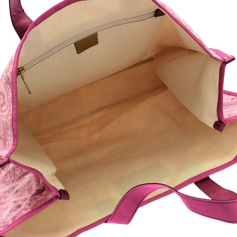 Auth ETRO 2022SS PVC Paisley Tote Bag Large Pink From Japan | eBay