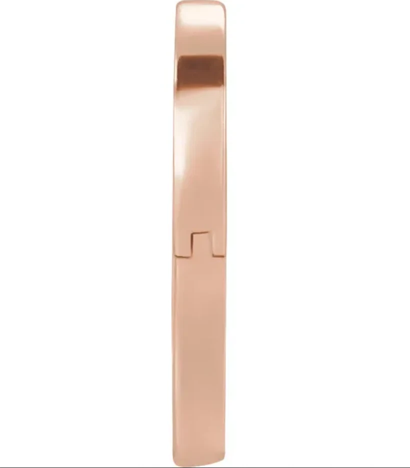 14 мм OD 14k розового золота сердце подвеска жемчуг залог Enhancer подвеска зажим на открытый США - Изображение 2 из 3