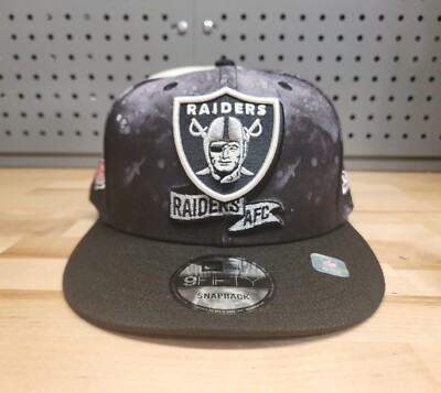 Las Vegas Raiders New Era Ink Dye 2022 Sideline 9FIFTY Snapback Hat - Black