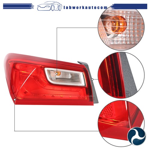 For 2016-2020 Chevy Malibu Outer Tail Lights Rear Brake Lamps Left & Right Pair - Picture 4 of 10