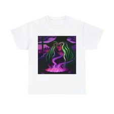 Halloween Wicked Witch T Shirt Art Tee Unisex Adult Horror Scary Trick or Treat