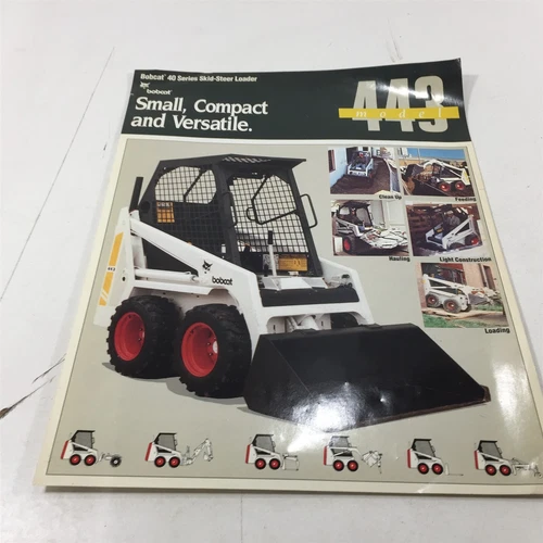Genuine Original 1991 Bobcat 443 Loader Brochure B-1640