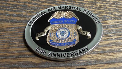 FAMS Federal Air Marshal Sky Marshal Program 60th Anniversary Challenge Coin #49