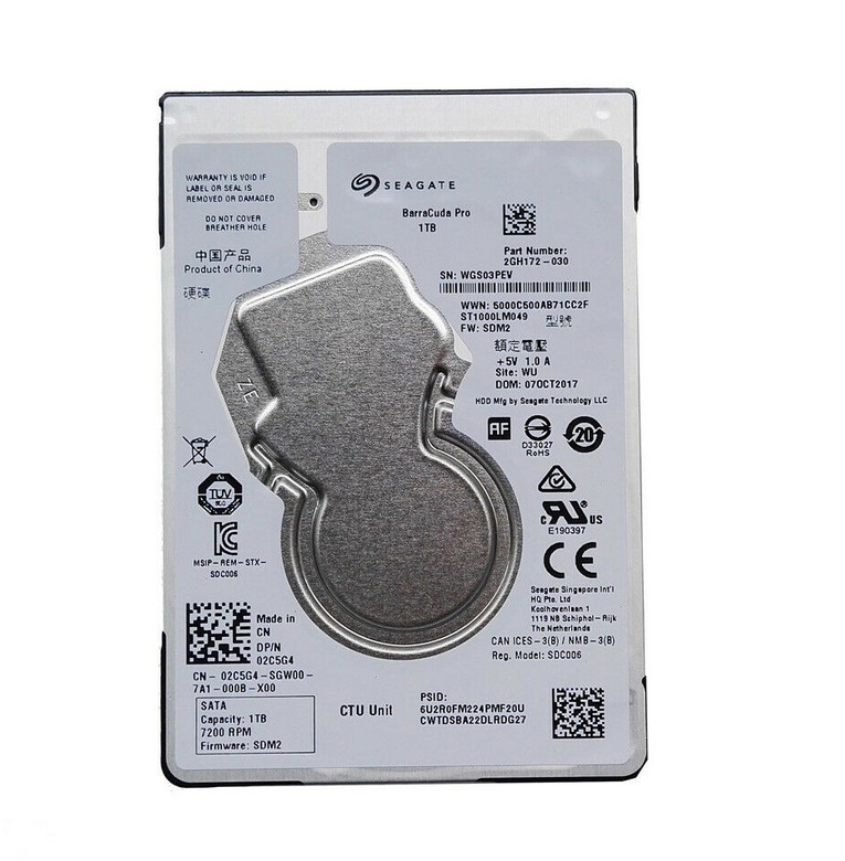 SEAGATE BARRACUDA PRO TB 7200 RPM ST1000LM049 SSD HARD DRIVE