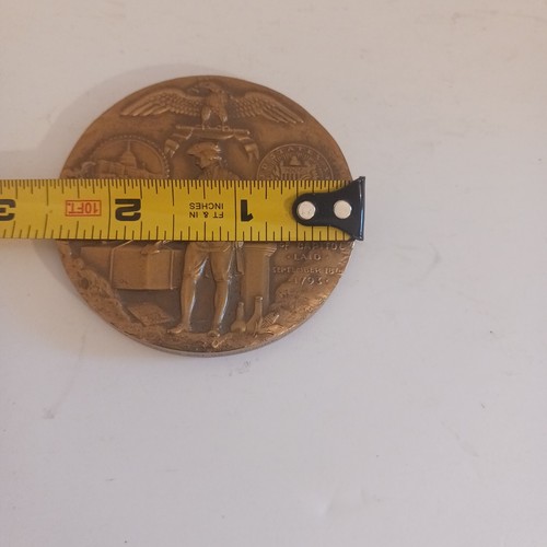 Ralph J Menconi Medal A Place of Resounding Deeds 1987 MEDALLIC ART DANBURY MINT - Picture 2 of 6