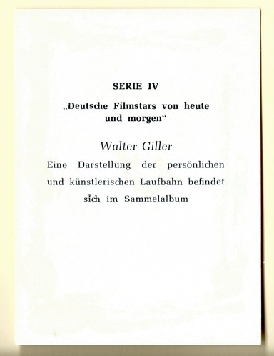 50er Jahre Colmorgen & Hoepner Deutsche Filmstars Sammler Album Karten, Sie wählen - Bild 165 von 207