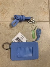 Vera Bradley Zip ID Cade  Lanyard Sky Blue NWT