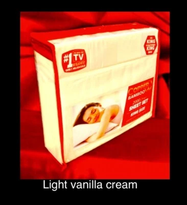 COPPERX BAMBOO *Infused CopperX KING-AS SEEN ON TV,2000 Thread ct,hypoAllergenic Antimicrobial