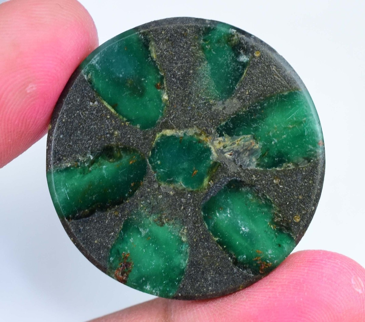 28.00 Ct Natural Colombian Trapiche Emerald Gem Stone From Muzo