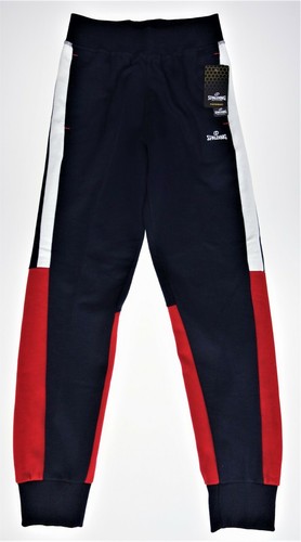 Large (14-16) Spalding Fleece Sweatpants Joggers Red White Blue Lounge Pants - Picture 3 of 5
