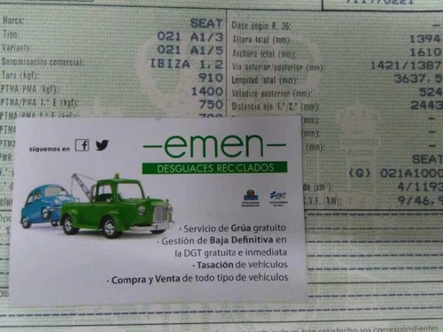 Piloto Delantero Derecho para SEAT IBIZA GLX 1991 926409 - Imagen 4 de 10