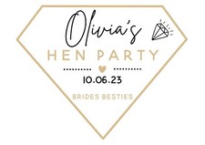 Personalised Hen Do Bridal Party Iron On Heat Transfer A4 Bride Wedding Black UK
