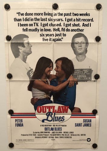 OUTLAW BLUES Original One Sheet SS/Folded Movie Poster - 1977