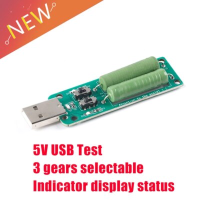 USB Electronic Load Aging Resistance 3A /2A /1A Power Charger Mobile Power Test