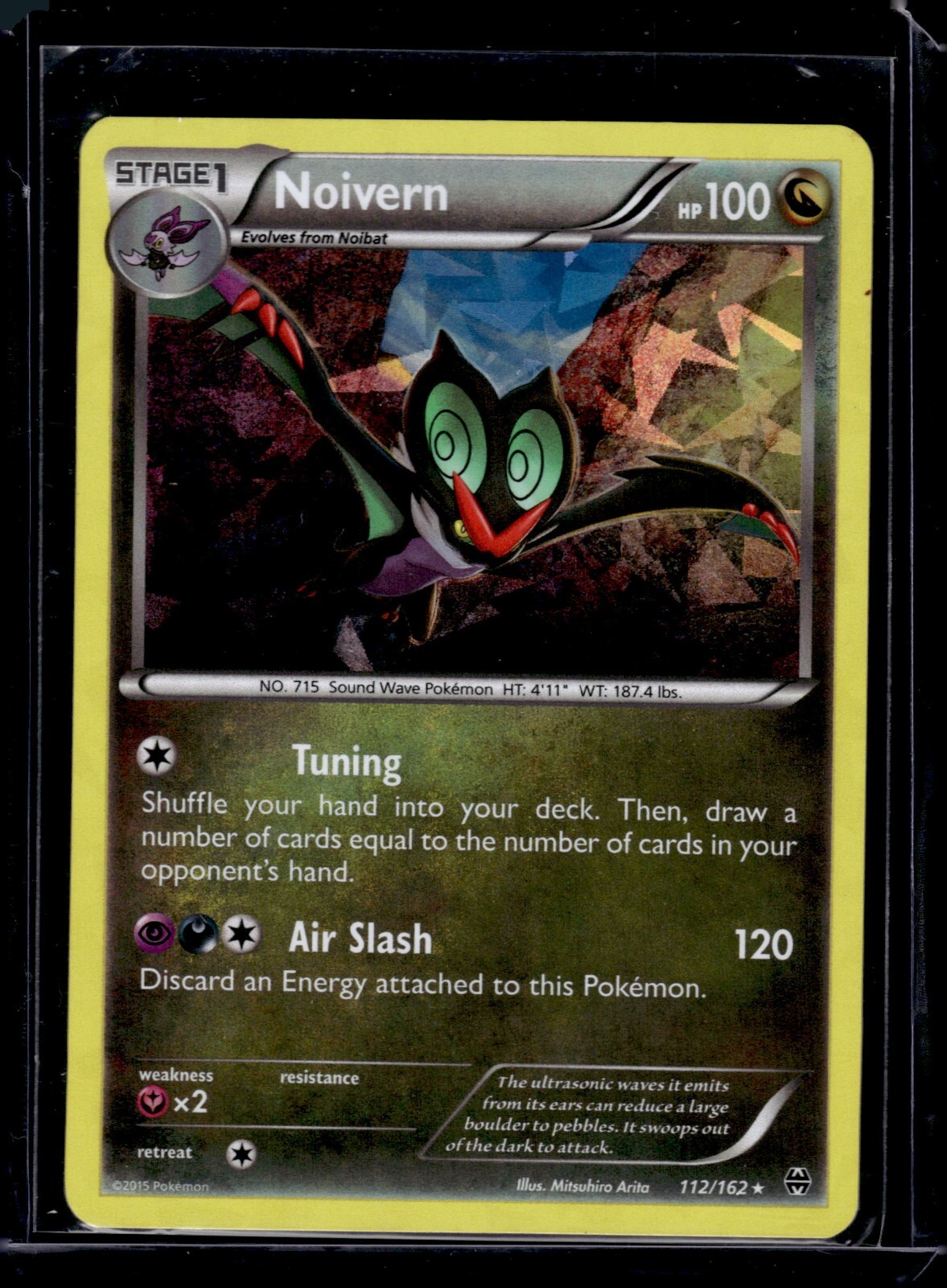 Pokemon Noivern XY BREAKthrough 112/162 Rare Cracked Ice Holo TCG NM