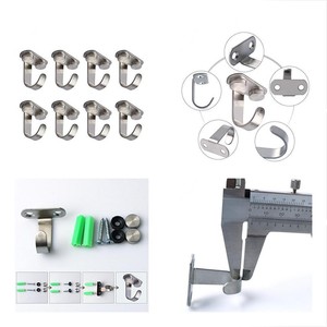 8 Stainless Steel Ceiling Hook Towel Robe Clothes Closet Utility