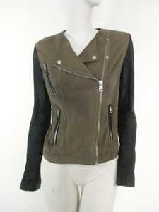 suede jacket khaki