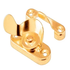 Prime-Line 171118 Brass-Plated Stamped Steel Sash Lock 1.9 L x 1.7 W in.
