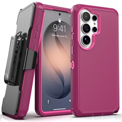For Samsung Galaxy S26 Ultra/S26+/S26 Case Cover Shockproof + Belt Clip Holster