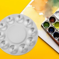 Reise-Aquarellpalette Runde Farbpalette Farbmischtablett ManiküRe-Palette