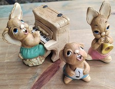 Pendrlfin Handpainted Figures Thumper and Piano, Rolly and Phumf