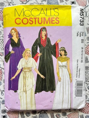 McCalls Costumes 5733 Sorceress Cleopatra Goddess Vampire Size 8 - 16 UNCUT